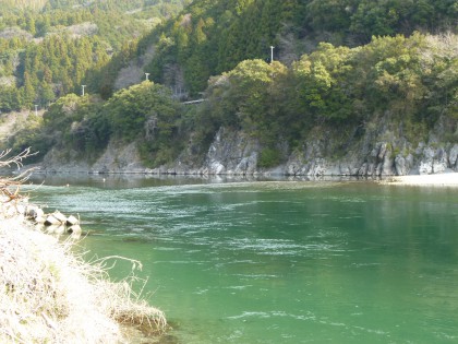 奇跡の清流仁淀川の清らかな流れ