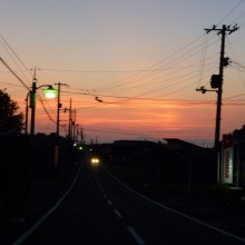 見返り坂から眺めた小焼け