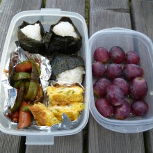 妻の作ってくれた山仕事弁当