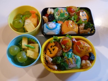 若嫁の作ったハーロウィンがテーマの弁当