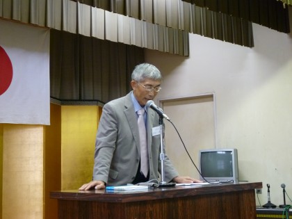 講演する私の恩人半田正興さん