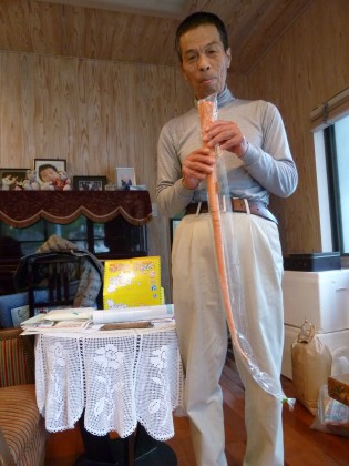 届いたゴボウのような人参