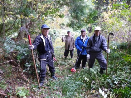 曳き坂草刈り隊のメンバー